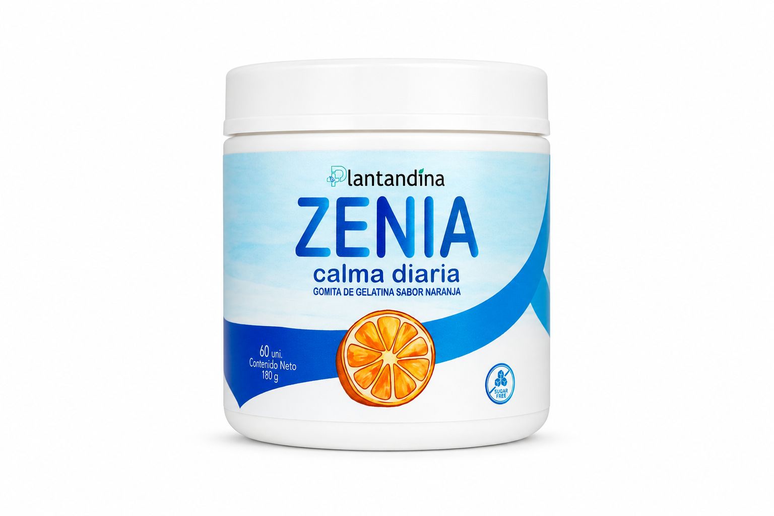 Zenia Plantandina — Gomita con terpenos botánicos sabor naranja · 60 unidades