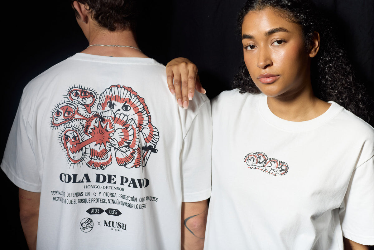 T-Shirt Mush by Pierotatts - Cola de pavo